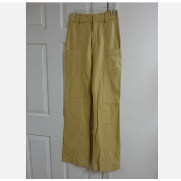 Frame Seamed Leather Pant - Picture 2 of 6